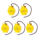 ViCep 5-Pack CR2032 CMOS Battery 3V Motherboard BIOS Battery with 2 Wire Leads and MOLEX Connector for ThinkPad T440p