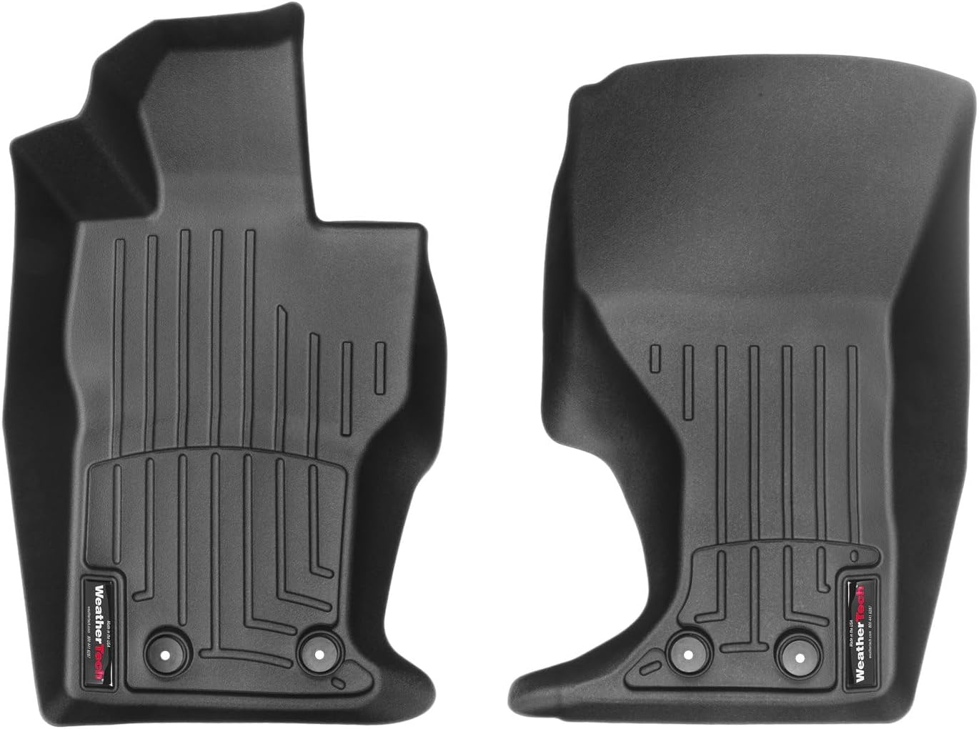 WeatherTech Custom Fit FloorLiners for Fiat 124 Spider, MX-5 Miata, 1st Row (448471), Black