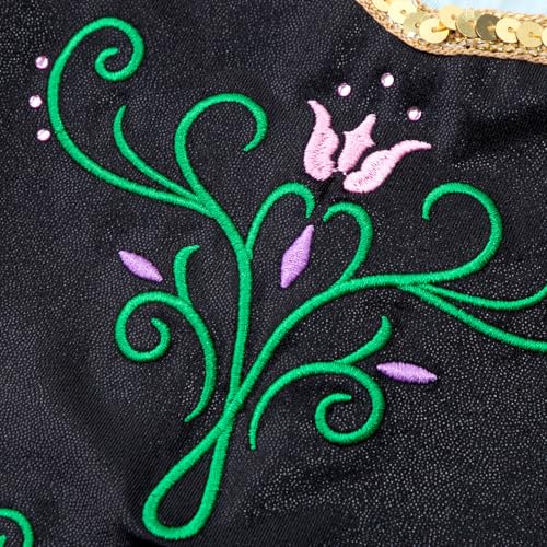 Image of HOZIY Leotards for Girls Gymnastics Kids Children Biketard Snowflake Ribbon Blue Purple Hot Pink Sparkle