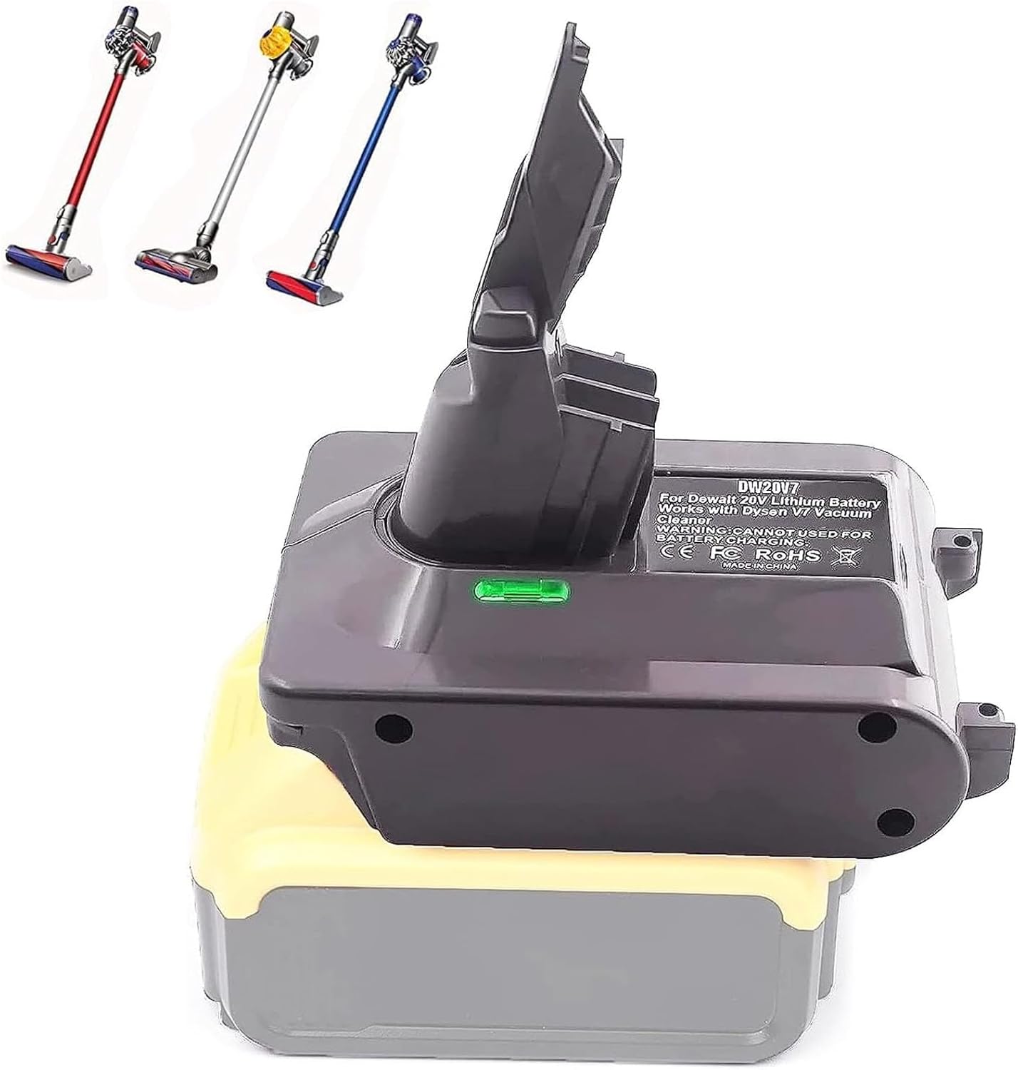 TPDL DW31A Battery Adapter for Dyson Type A DC31 DC35 DC34 DC45 Vacuum Cleaner, Adapter Convert for Dewalt 20V Lithium to Dyson Type A 22.2V Battery (Not for Type B)