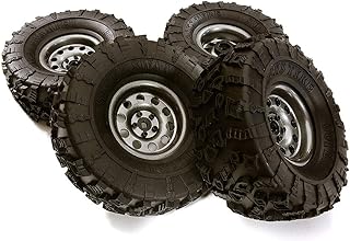 Integy RC Model Hop-ups C28950 Metal Alloy 2.2 Size Wheel & Tire Set (4) for 1/10 Off-Road O.D. 131mm