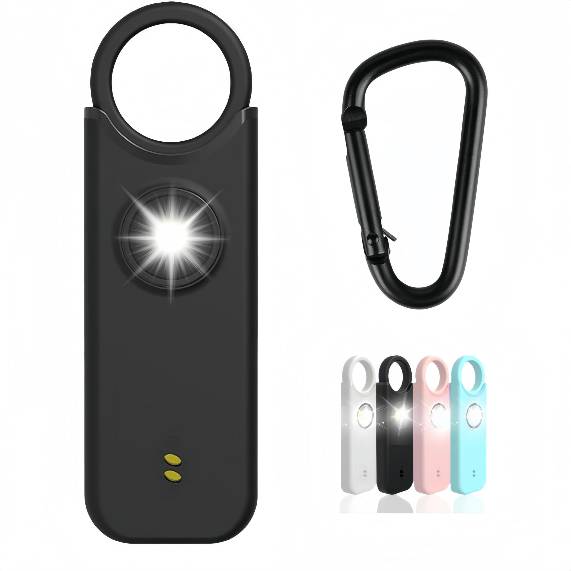 Flintronic Personal Alarm, 135 dB Alarm samoobrony z diodą LED i brelokiem, kieszonkowy alarm brelok alarmowy dla kobiet, dzieci, osób starszych, nocna zmiana