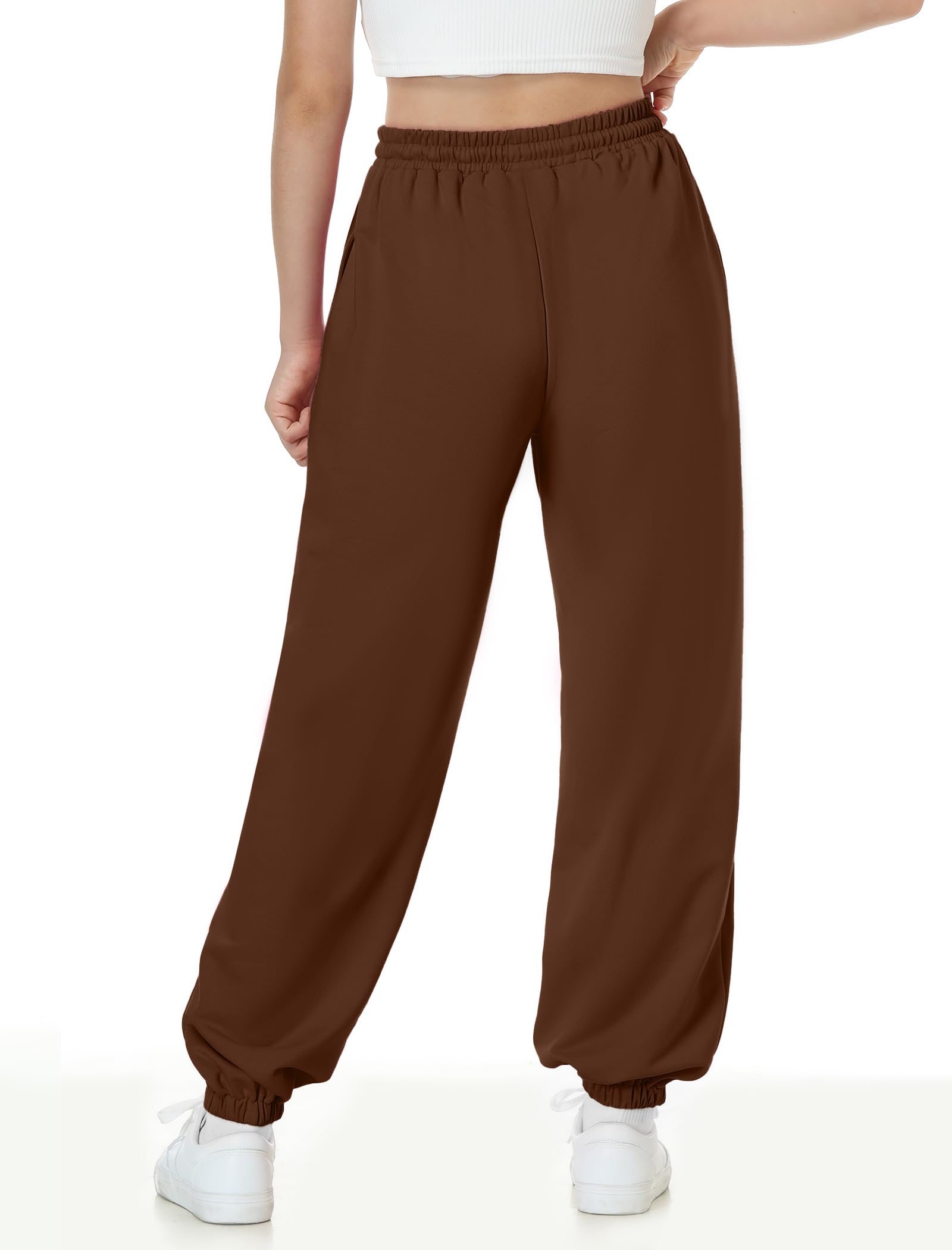 EXARUS Confezione da 3 pantaloni della tuta da ragazza pantaloni della tuta carini larghi Tween vestiti alla moda per adolescenti preppy con tasche | Tween Baggy Casual Preppy Tasche Vita Alta Elastico in Vita Scuola Sport Abbigliamento Alla Moda Bambini