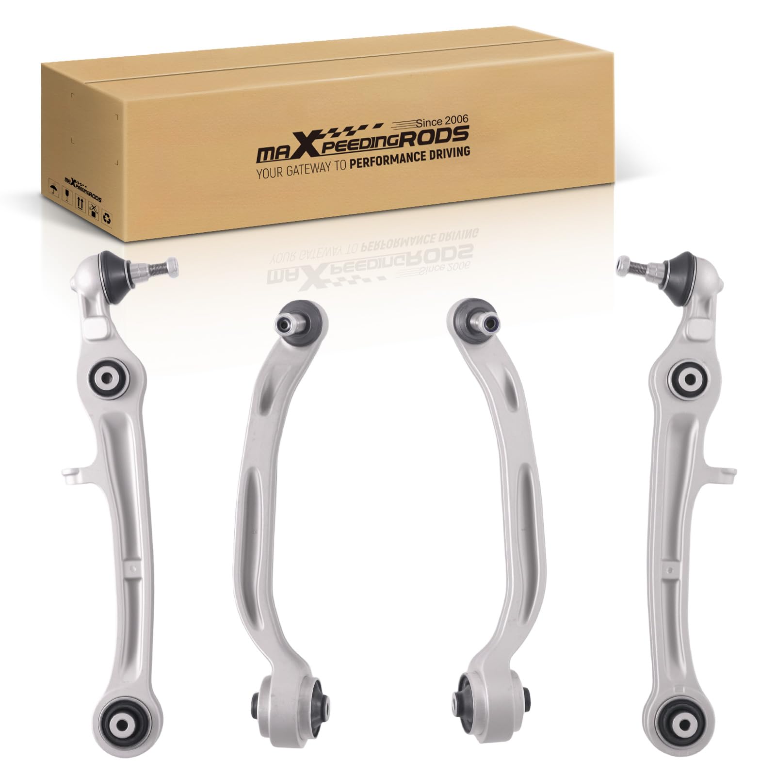 maXpeedingrods Juego de 4 brazos de suspensión para Audi A6 Allroad Avant 4 F