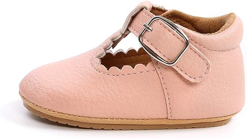 Miniatura 3 de Zapatos planos Mary Jane con lazo para bebé, suela de goma suave, zapatos para caminar para bebés, princesa, cuna, zapatos de vestir de boda