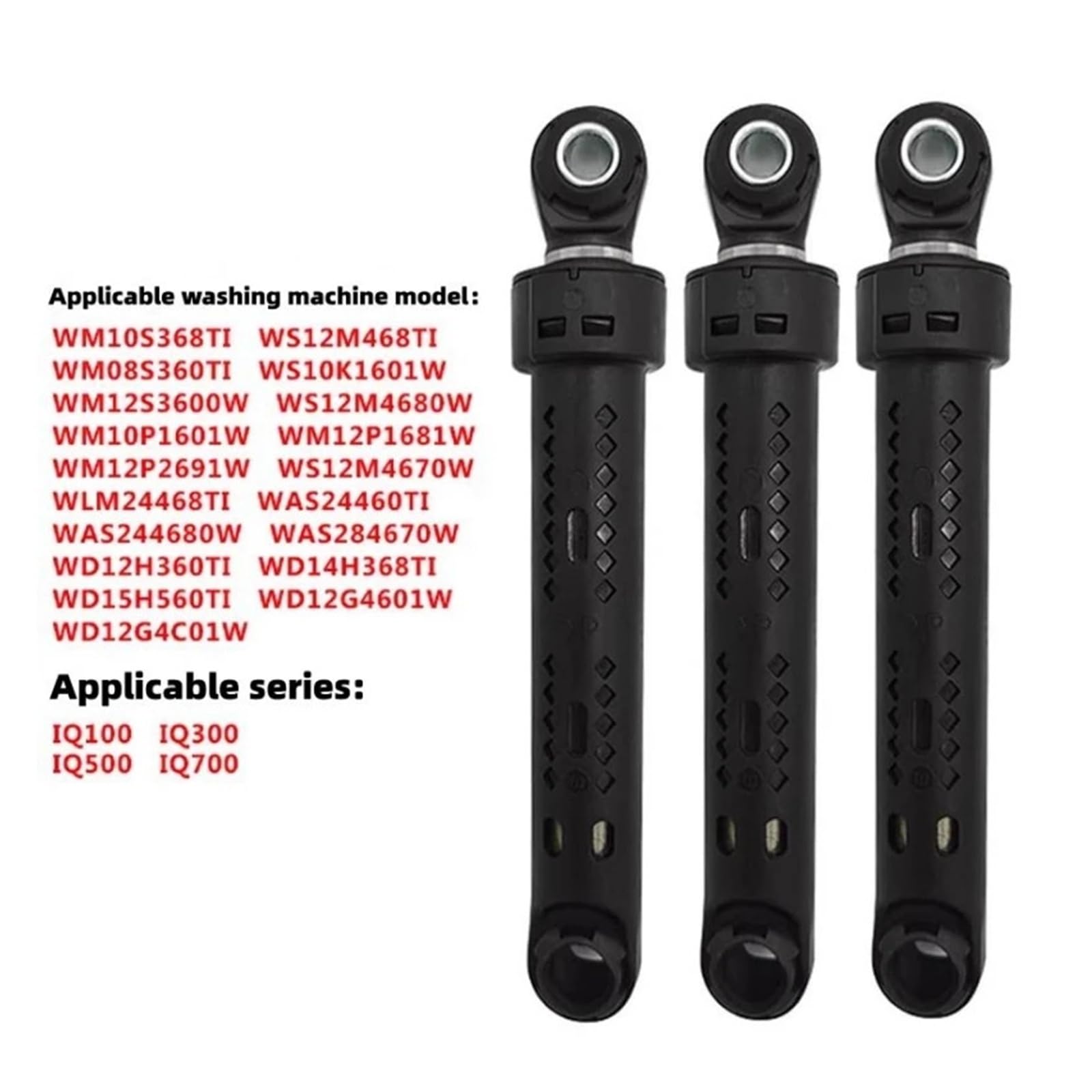 Lavadora De Tambor, Compatible Con Siemens, Compatible Con Bosch, Amortiguador, Barra De Equilibrio Antigolpes(3 pcs)