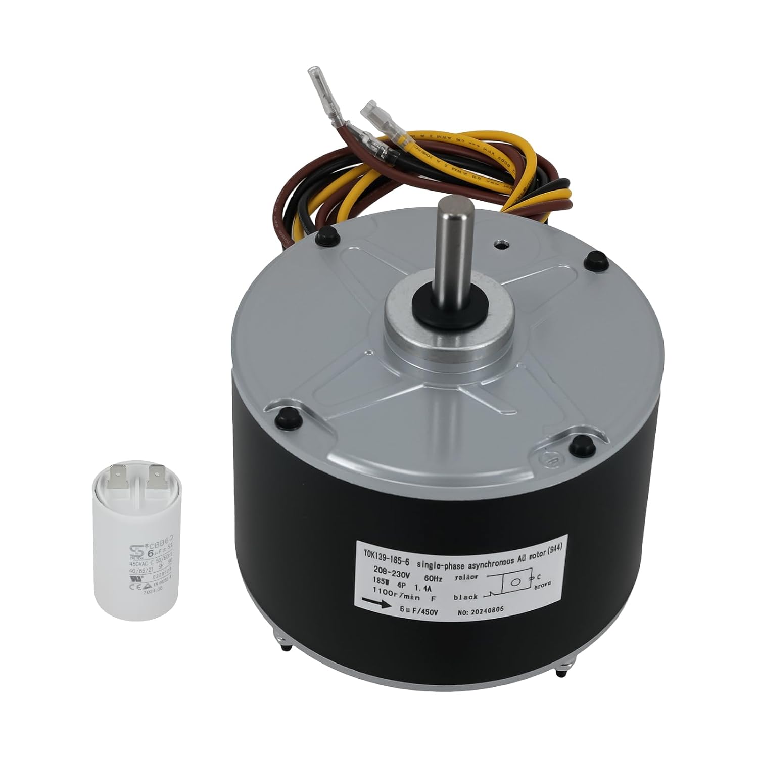 maXpeedingrods 5KCP39EGS070S Condenser Fan Motor 1/4 HP 1100RPM 208-230V for Genteq Carrier Bryant Payne