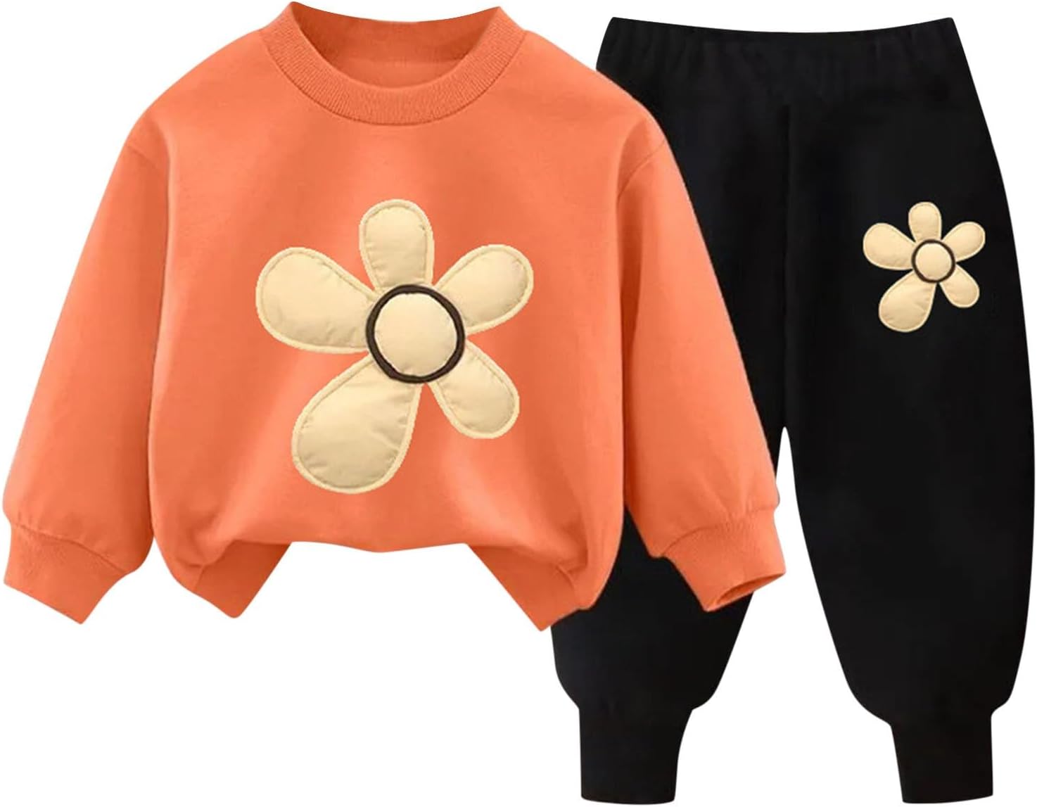 Outfits Tracksuits for Children Boy Girl Kawaii Crochet 2 Piece Knit Top Pants Outfits Sweatshirt Tracksuits Kid