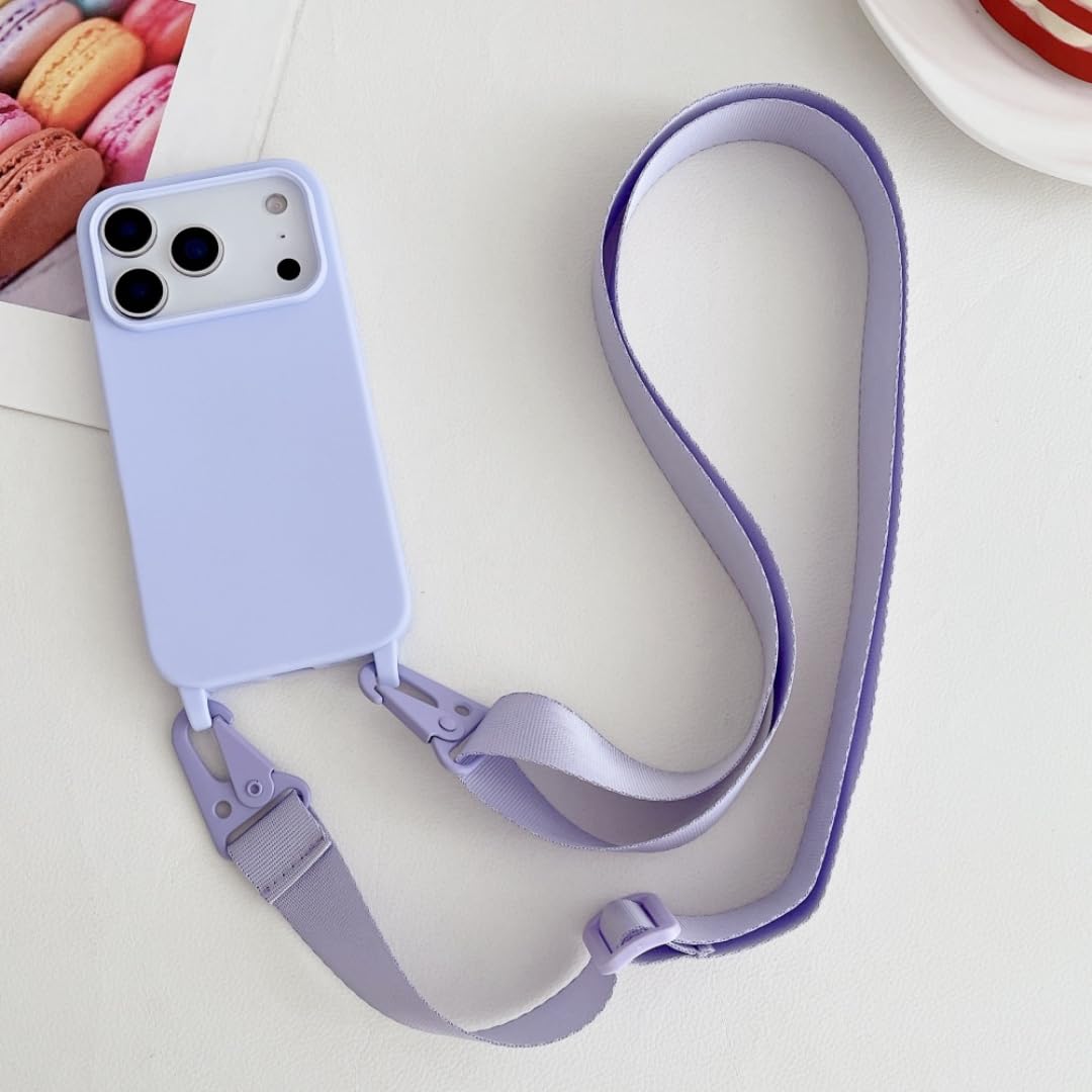 Coque antichoc iPhone 15 Plus silicone mat avec cordon amovible - 8