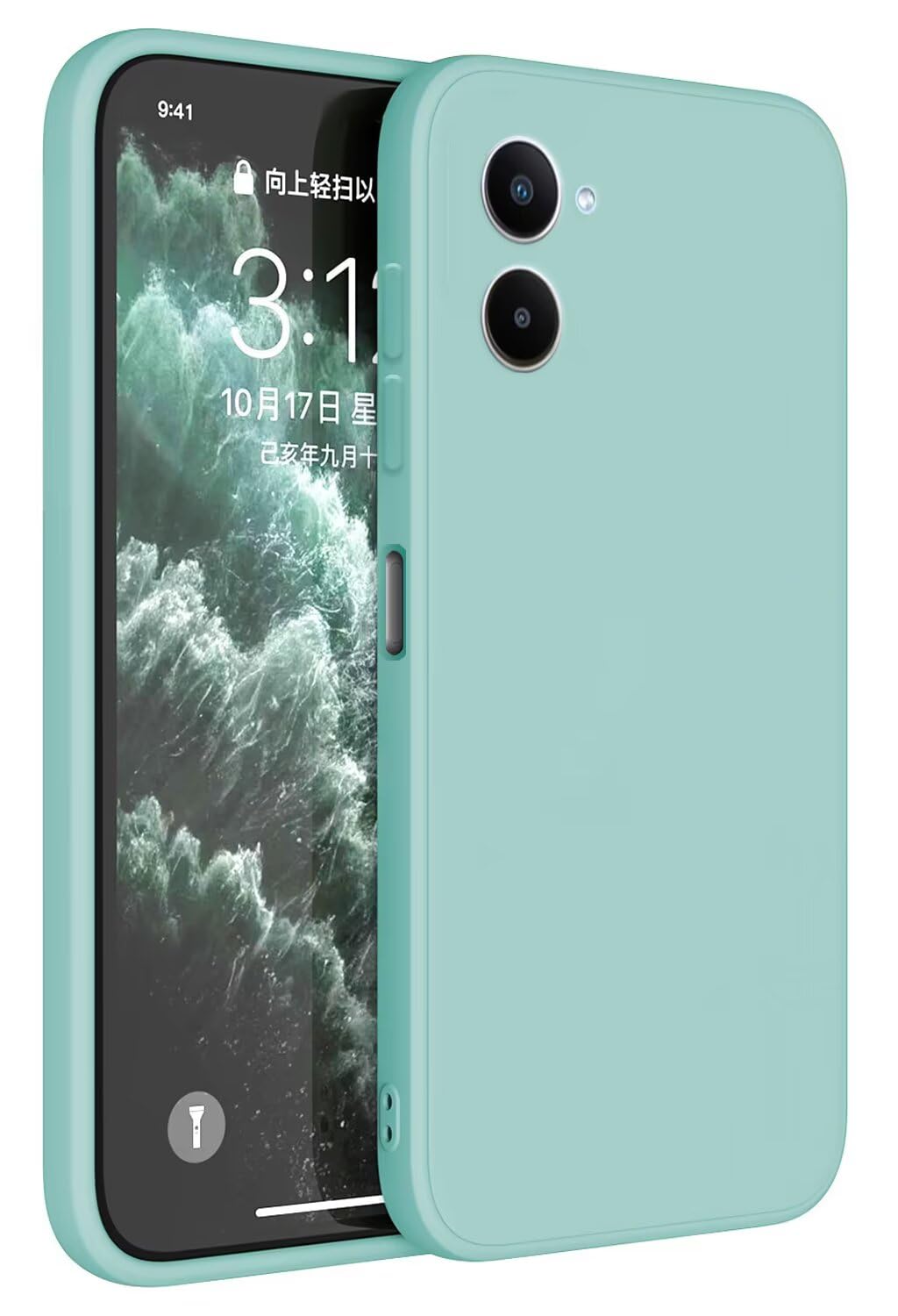 Topme Custodia Per Realme 10 4G Con Farfalla - Cover Morbida In Silicone TPU Trasparente - Protezione Antiurto - 4