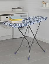 FLIPZON Wooden Self Standing 18" Unique Folding Premium Ironing Board/Table with Iron Holder, Foldable & Adjustable (122 x 47cm) - (Make in India) (Blue)