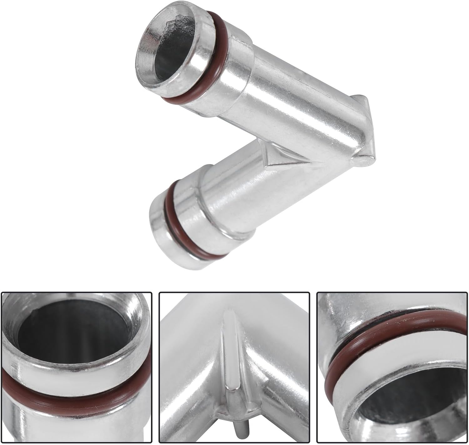 Genuine HVAC Heater Hose Connector Aluminum Coolant Elbows For Buick LeSabre 1996-2005