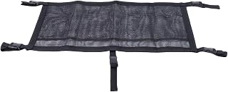 aqxreight Boat Storage Net Bag, 3 Compartment Mesh Organizer with Hanging Mount for Fishing Gear Life Jackets, Oxford Fabric Universal Fit for Yachts Speedboats Vessels