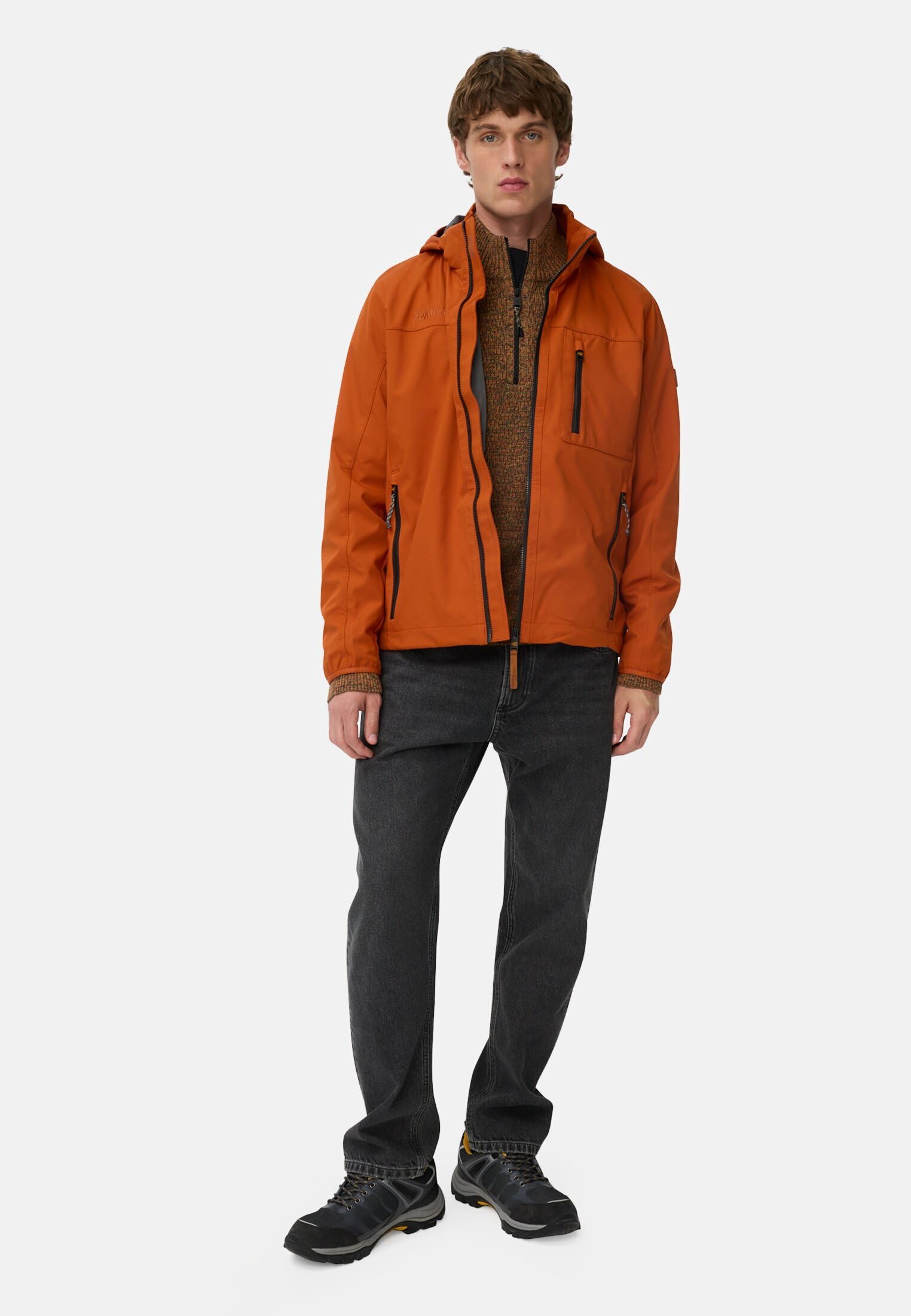 camel active Herren Softshelljacke mit Abnehmbarer Kapuze