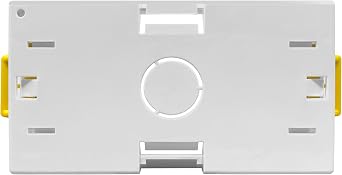 2 Gang Dry Lining Back Box 35mm | Fast-Fit Electrical Wall Boxes for Plasterboard (Pack of 5)
