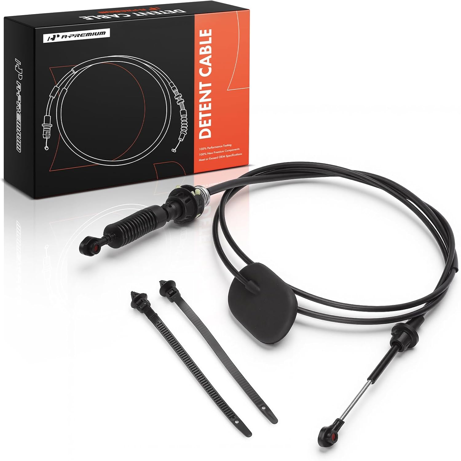 A-Premium 111.22 inch Automatic Transmission Detent Cable Compatible with Chevrolet Blazer 1995-1997, S10 1995-1997 & GMC Jimmy 1995-1997 & Oldsmobile Bravada 1996-1997
