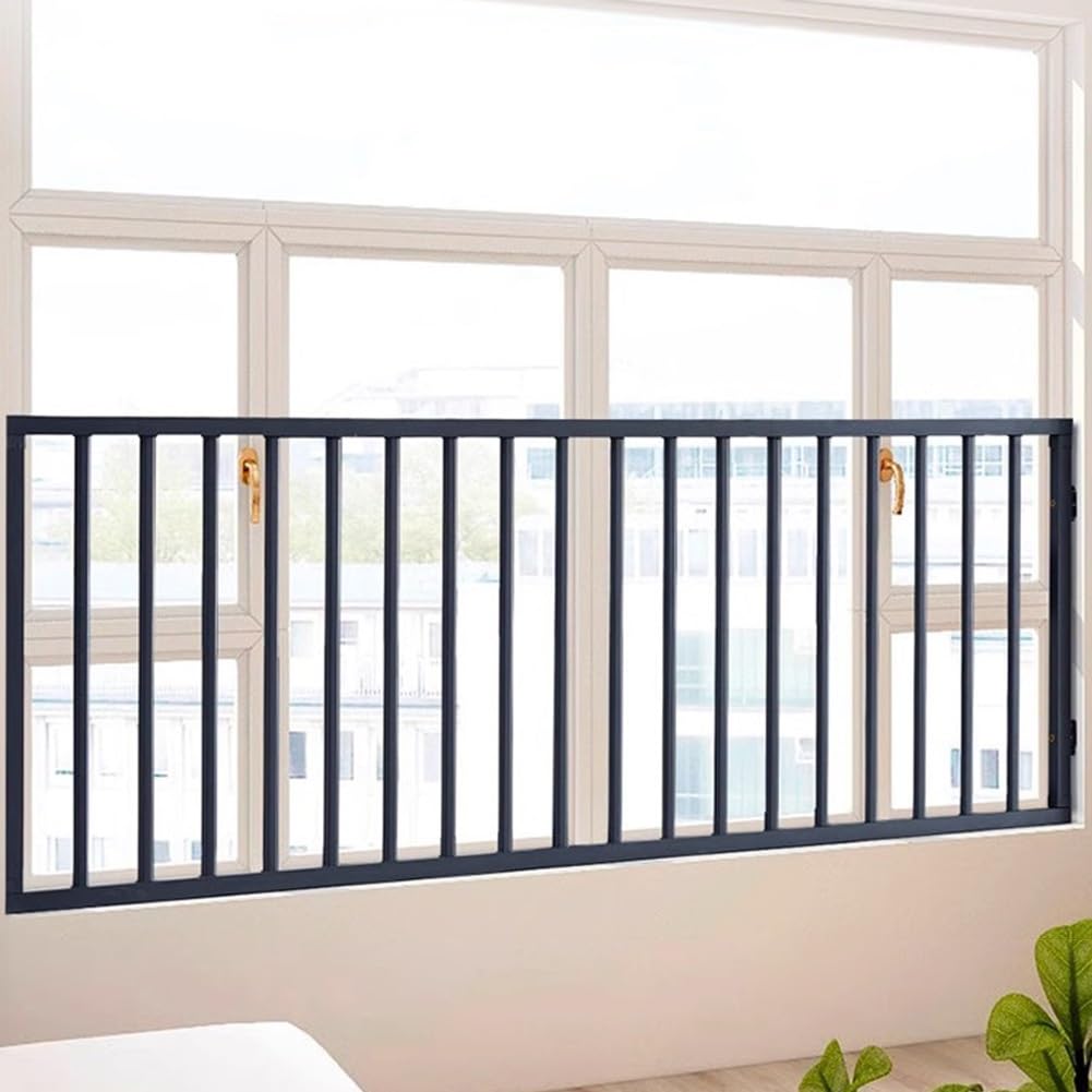 Protector de seguridad para ventanas de niños, 27.6 x 27.5 pulgadas, barrera a prueba de niños que evita caídas accidentales, barandilla de seguridad para ventanas interiores, solución segura para el