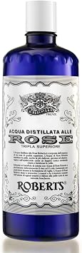 Acqua Distillata Alle Organic Rose Water, Moisturizing Skin and Soothing Skin, 300 ml