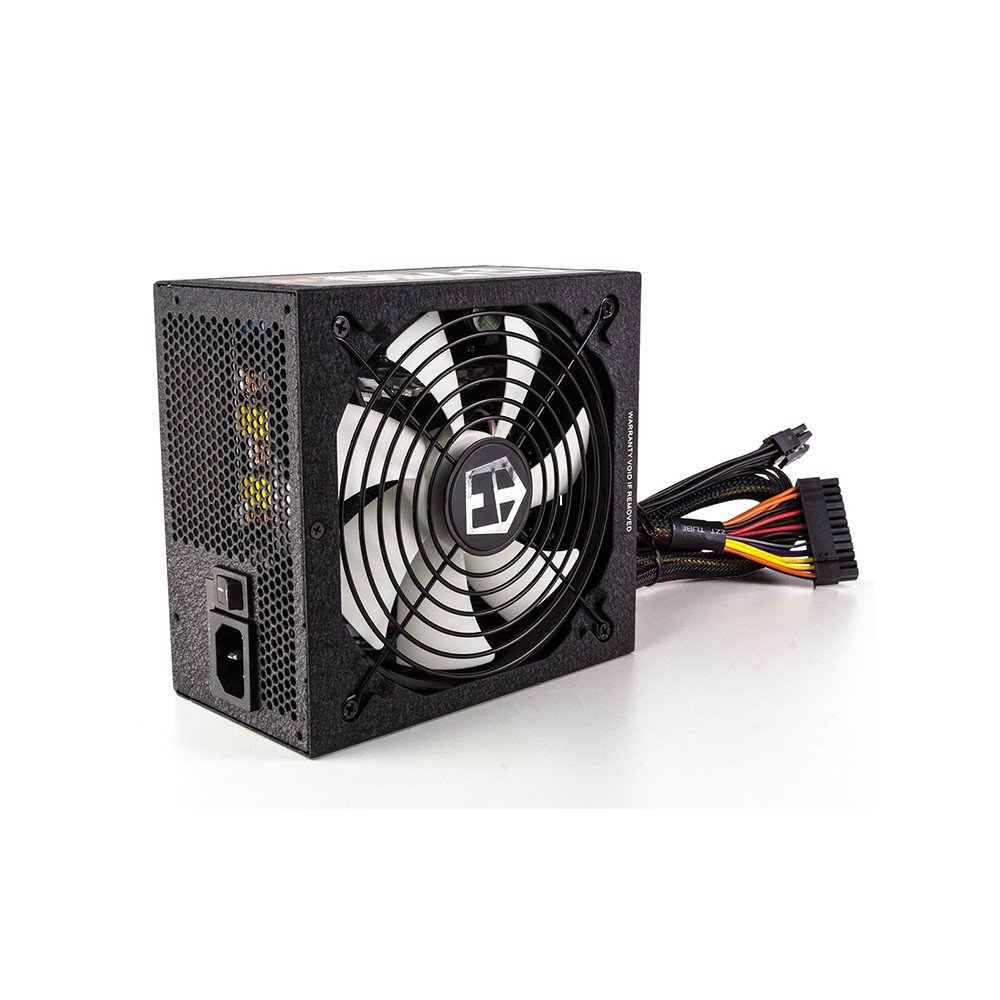 Nox Hummer 750W -NXHM750BZ- Fuente de alimentación 750W, certificado 80 PLUS Bronze, cableado modular, ultra silenciosa, ventilador 140mm, color negro