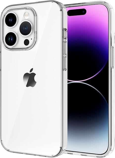 iCatchy for iPhone 14 Pro Case 6.1-Inch, Shockproof Bumper Cover, Anti-Scratch Clear Back (UHD Clear)