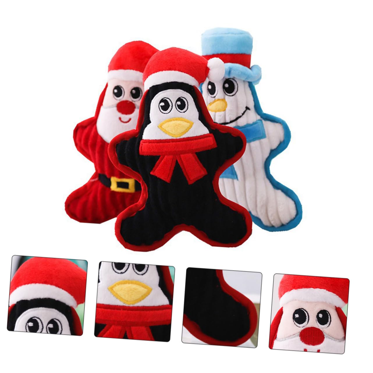 ABOOFAN 9stücke Teiliges Weihnachts-kauspielzeug Für Hunde Quietschspielzeug Mit Zahnpflege- Und Attraktiven Farben Für Spiel Und Training Für Kleine Und Große Hunde