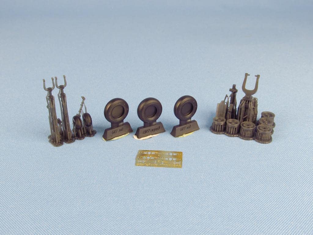 METALLIC DETAILSMDR48133-1/48 Harrier GR Mk.7/9. Landing Gears with Wheels for Model kit Hasegawa