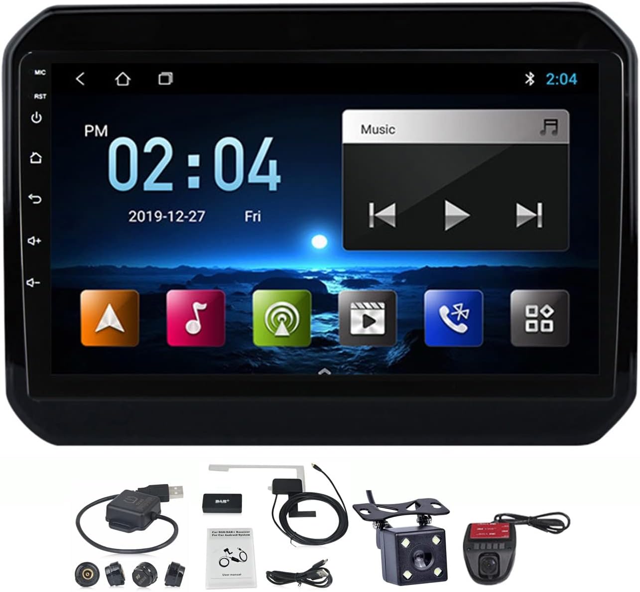 9 Inch Touchscreen 2 Din Car Stereo Android 11 for Suzuki