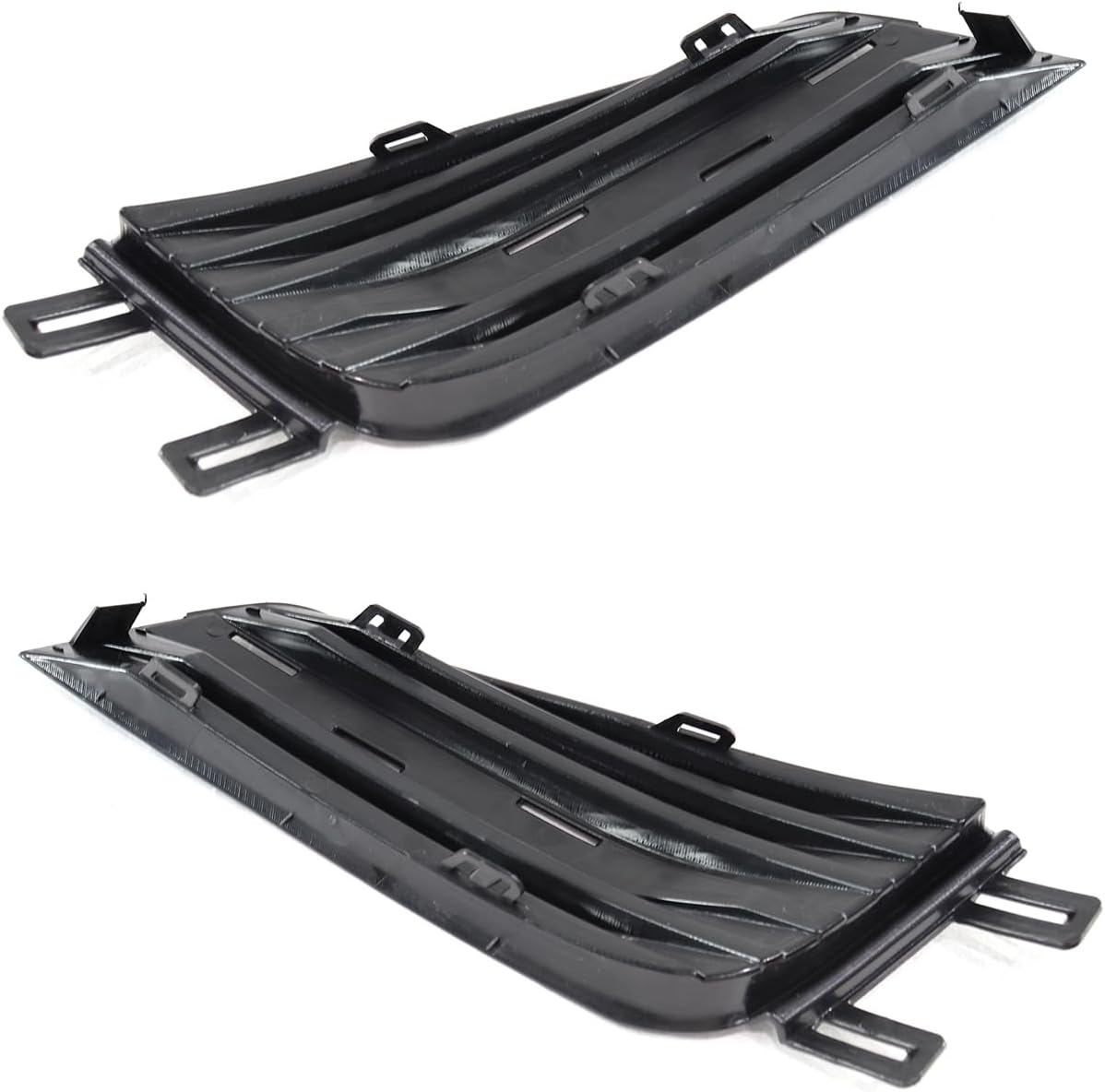 LOSTAR Front Bumper Grille Set Fit for 2015-2019 Cadillac ATS Driver & Passenger Side GM1039244, GM1038244 (Pair)