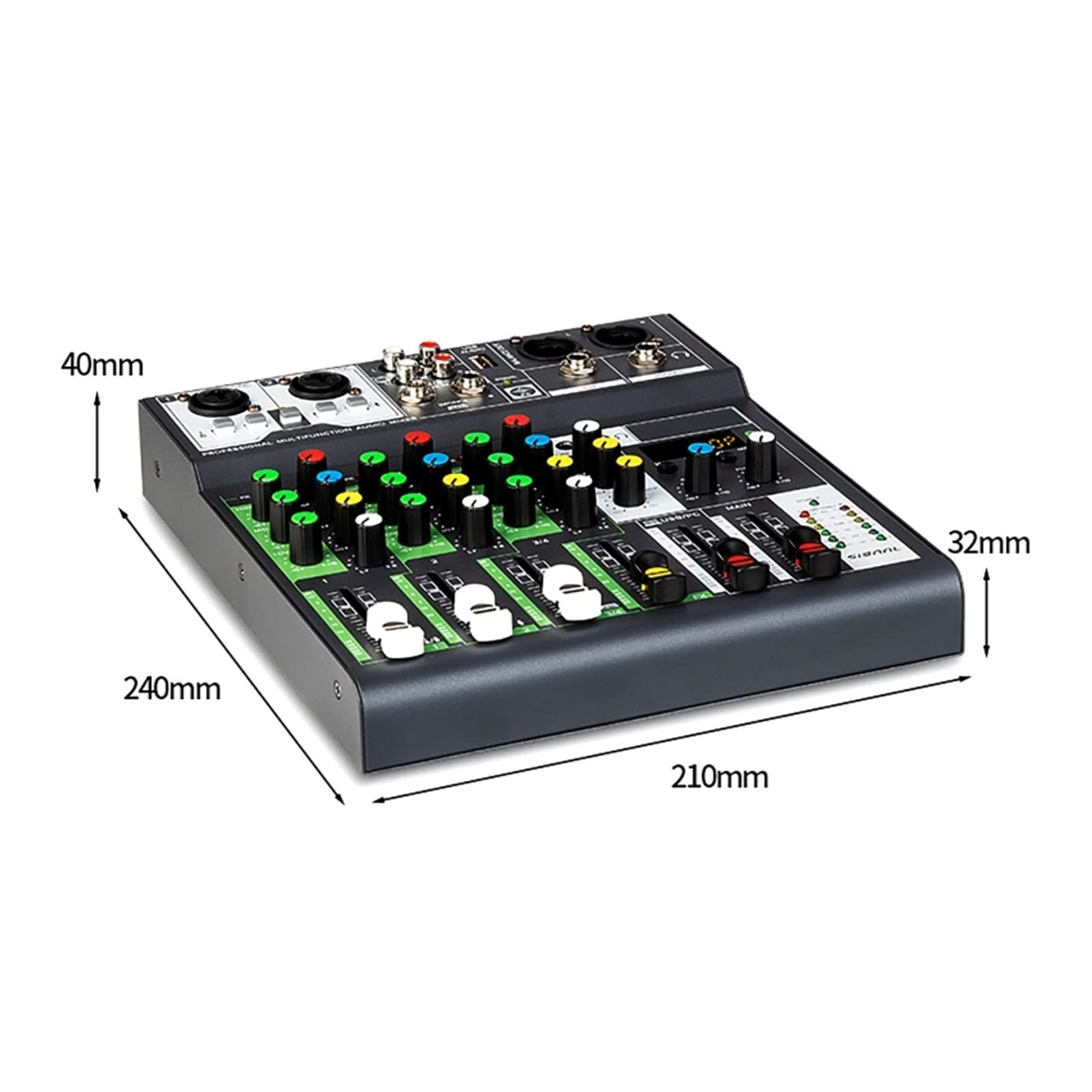 Mixer DJ, Mixer Console di missaggio compatibile con Professionale buona sensibilità USB Record Mini DJ Board