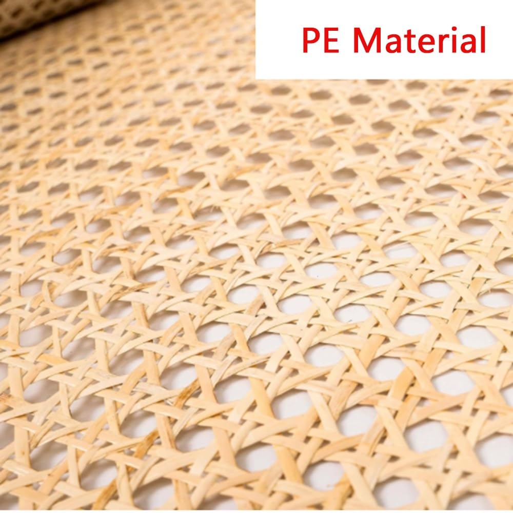 Rotolo di Rete Intrecciata Effetto Rattan di Alta qualità - 40 cm x 1 Metro, Tessuto Sintetico Intrecciato, Adatto per progetti Fai-da-Te con Pelliccia Sintetica, Materiale a Rete intrecciat