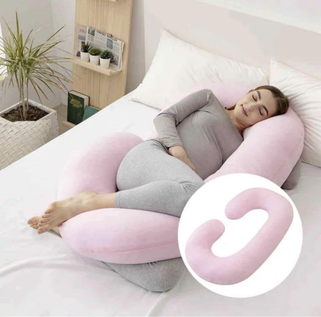 Amazon.co.jp: 睡眠向上に！妊娠用枕 C型フル抱き枕 ジャージーカバー 