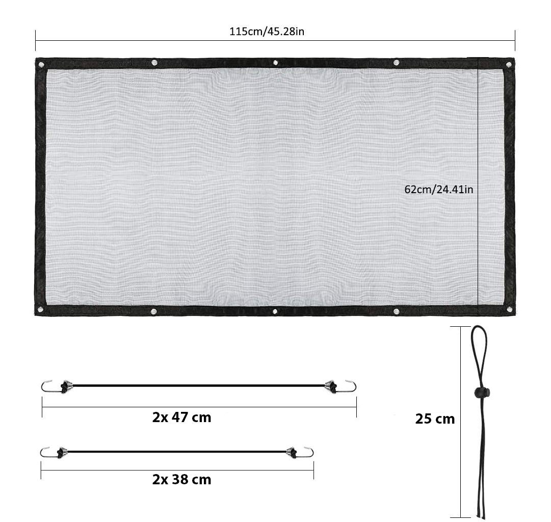 CISSIYOG Rete Divisoria Auto Per Cani – Barriera Universale 159x107 Cm, Per Sedile Posteriore, Bagagliaio E SUV