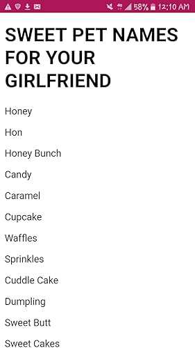 Romantic Names