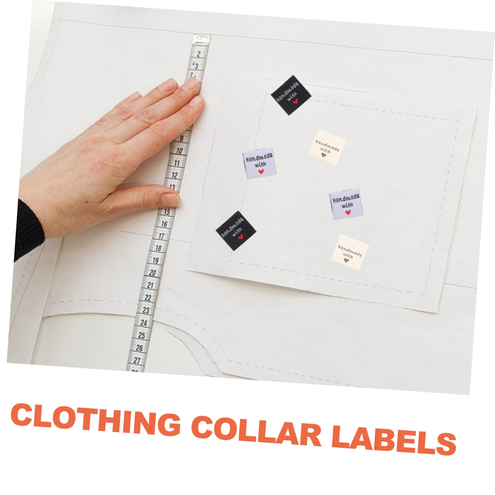 ARTIBETTER 5 Sätze Kleideretiketten Diy Nählabels Aus Hochwertigem Hellgelb Für Bekleidung Taschen Schuhe Und 150 Stück * 5