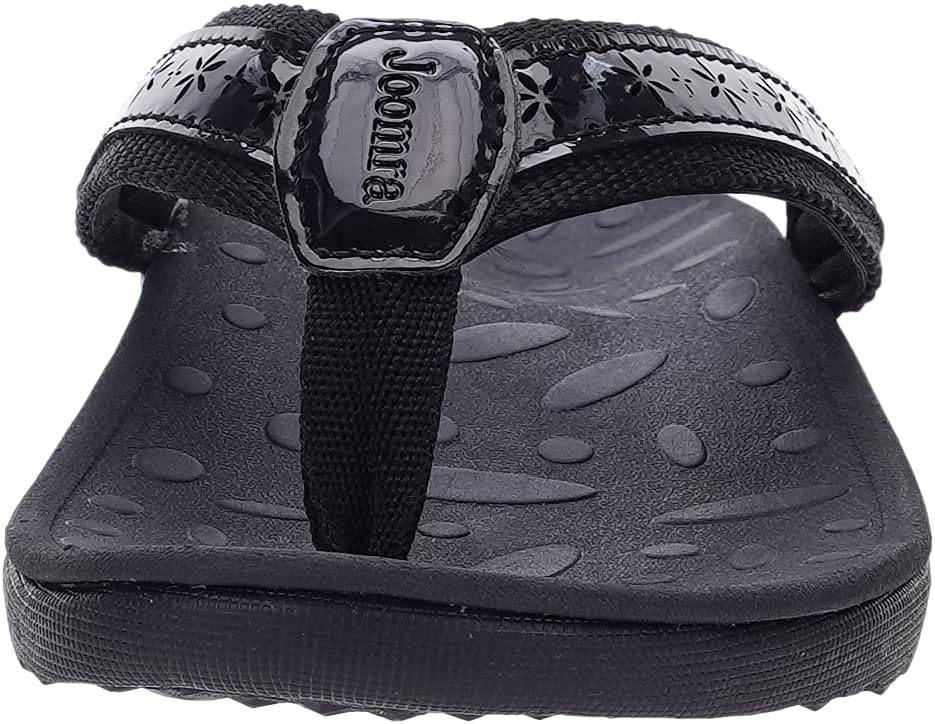 Image of Joomra Women's Flip Flops Arch Support Orthotic Thong Sandals | Plantar Fasciitis Relief, Supportive Sole, Vegan Leather Upper, Soft Toe Post, Comfortable Beach Pool Daily Use