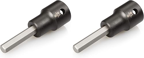 TEKTON SIB22208 - Juego de 2 llaves de vaso de impacto hexagonal de 1/2 pulgada x 5/16 pulgadas Pulgadas,Métrico