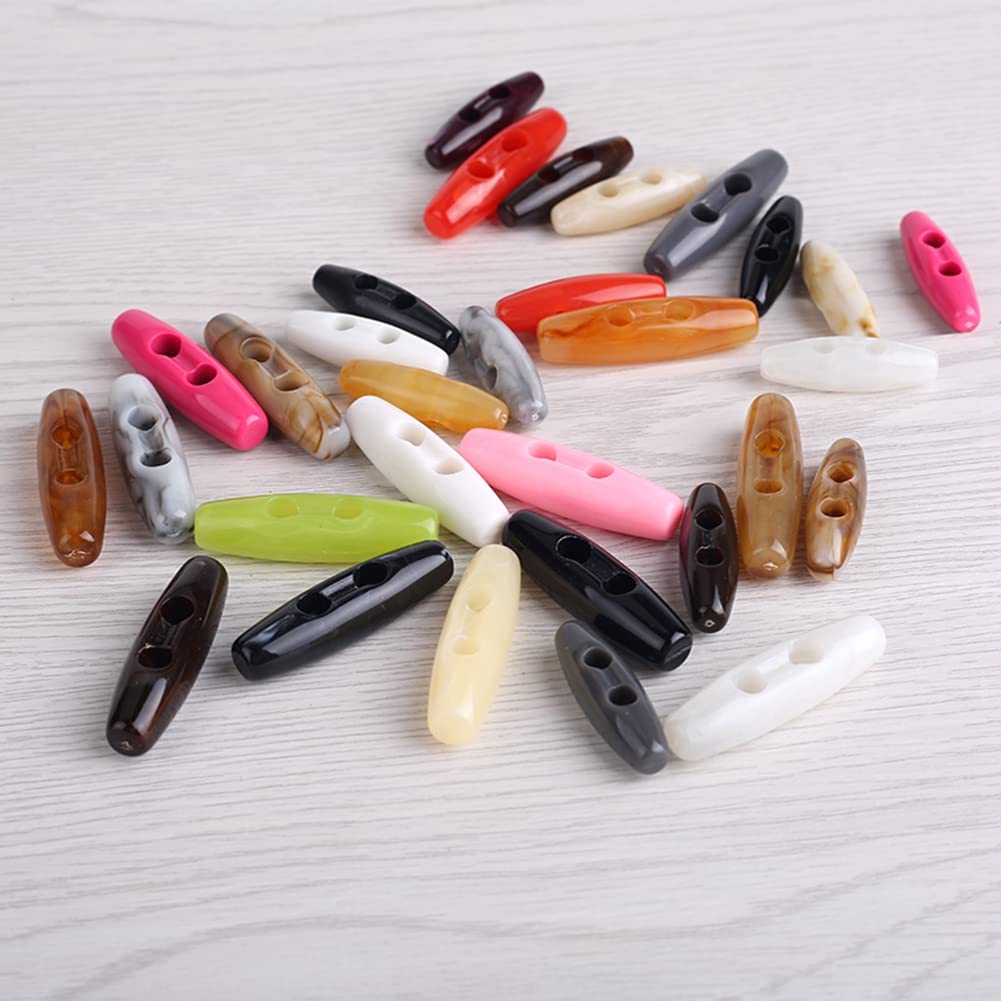 Lot De 24 Boutons À Bascule En Résine Acrylique - Avec 2