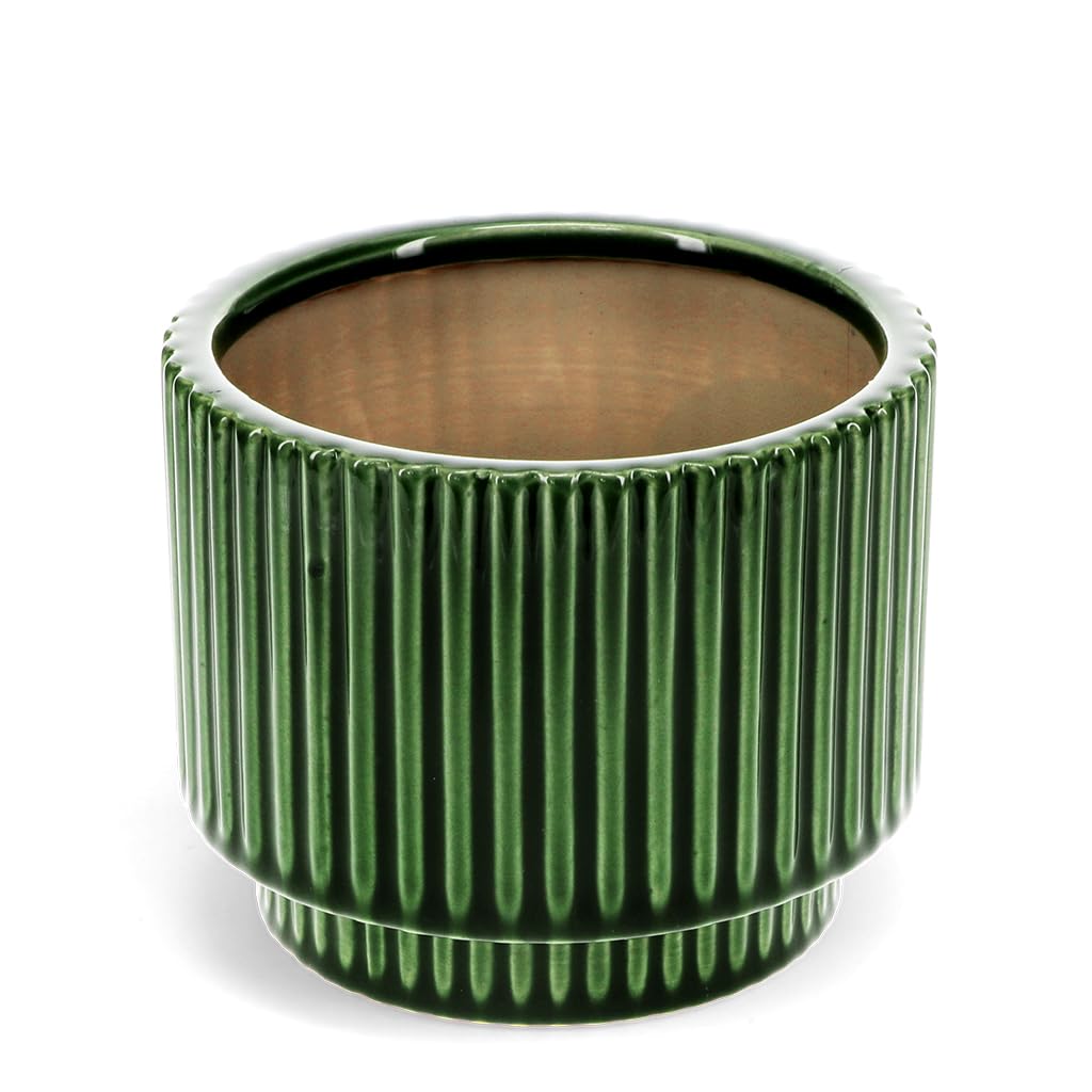 Rex London Green Ridged Planter