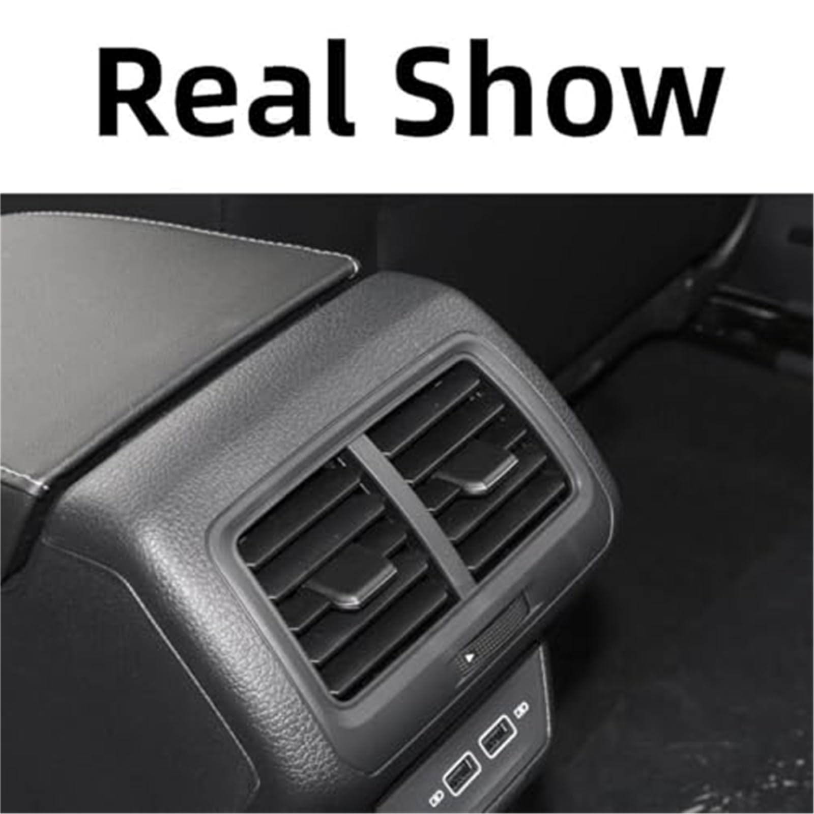 For VW, Golf, 7 7.5 for GTI for il 2013-2020 5G0819203 Accessori auto posteriori, for sedile, bracciolo centrale A/C Griglia di ventilazione Pieghevole Cilp Trim Bocchetta di ventilazione per