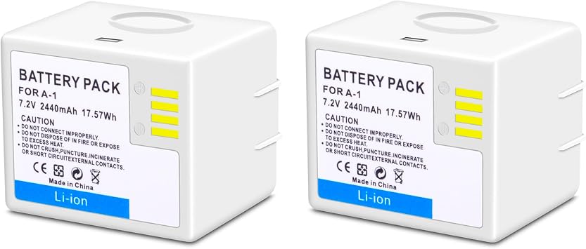2-Pack VMA4400 Batteries Replacement for ArloPro, ArloPro 2, ArloGo Camera, Arlo Light SafeNOT Compatible with Arlo Ultra, ArloPro 3 use Indoor and Outdoors 2440mAh 7.2V
