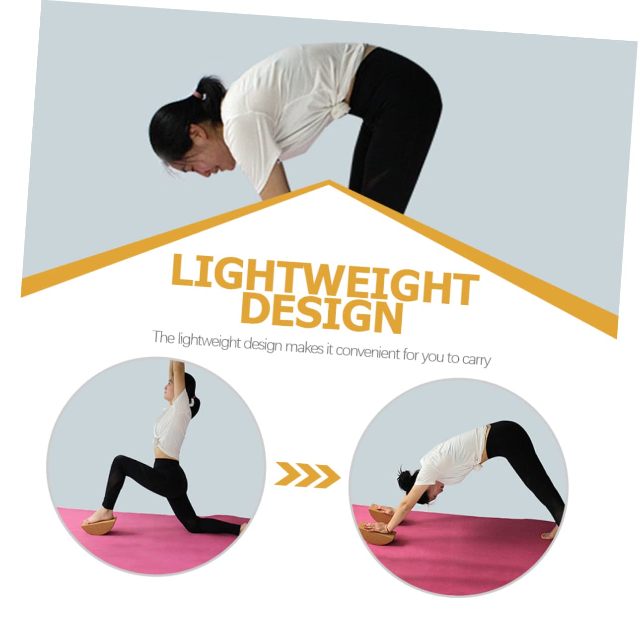 Blocco Yoga in Sughero Color Khaki per Allenamento e Equilibrio