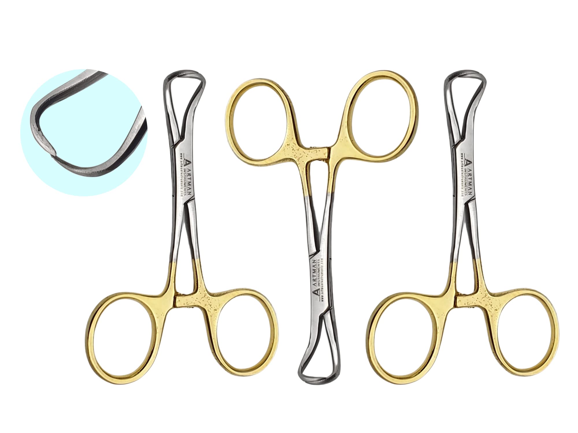 Towel Clamp Backhaus Forceps Gold Plated 3.5" Medical Surgical Instrument ARTMAN (1) — Amazon image 10