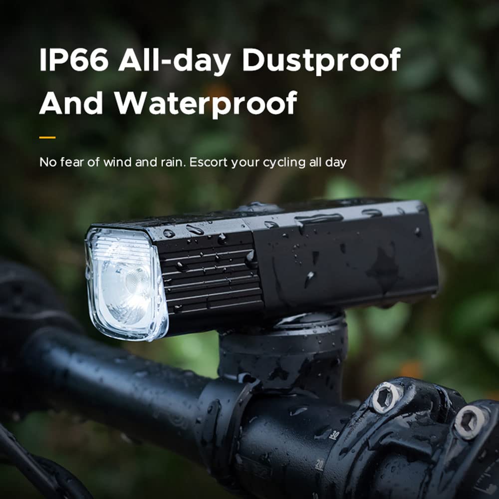 Phare Avant de vélo, Lampe Frontale de vélo Rechargeable USB, étanche, LED, Accessoires de Cyclisme