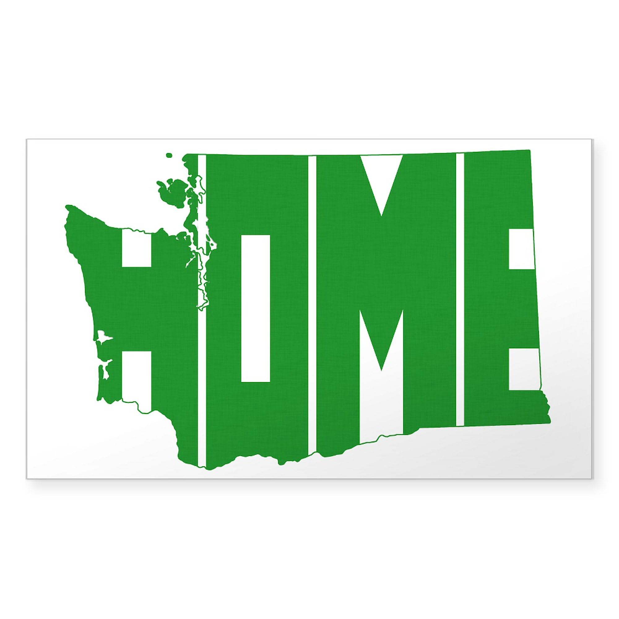 CafePress Washington Home Rectangle Bumper Sticker Car Decal