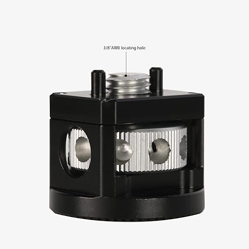 Miniatura 5 de NICEYRIG Adaptador de roseta M6 para orificio de localización ARRI, compatible con mango lateral de madera de montaje rosetón y abrazadera de