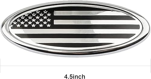 Miniatura 10 de Insignia de bandera estadounidense de 9 pulgadas, emblema ovalado para parrilla delantera y trasera para F150 04-14 F250 F350 05-07 Expedition 07-14