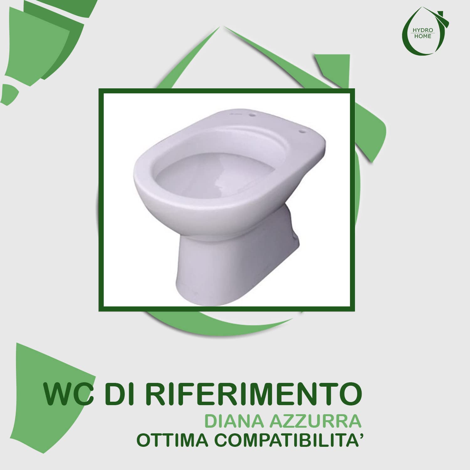 Tavoletta wc dedicata Dolomite Clodia in legno rivestito bianco con