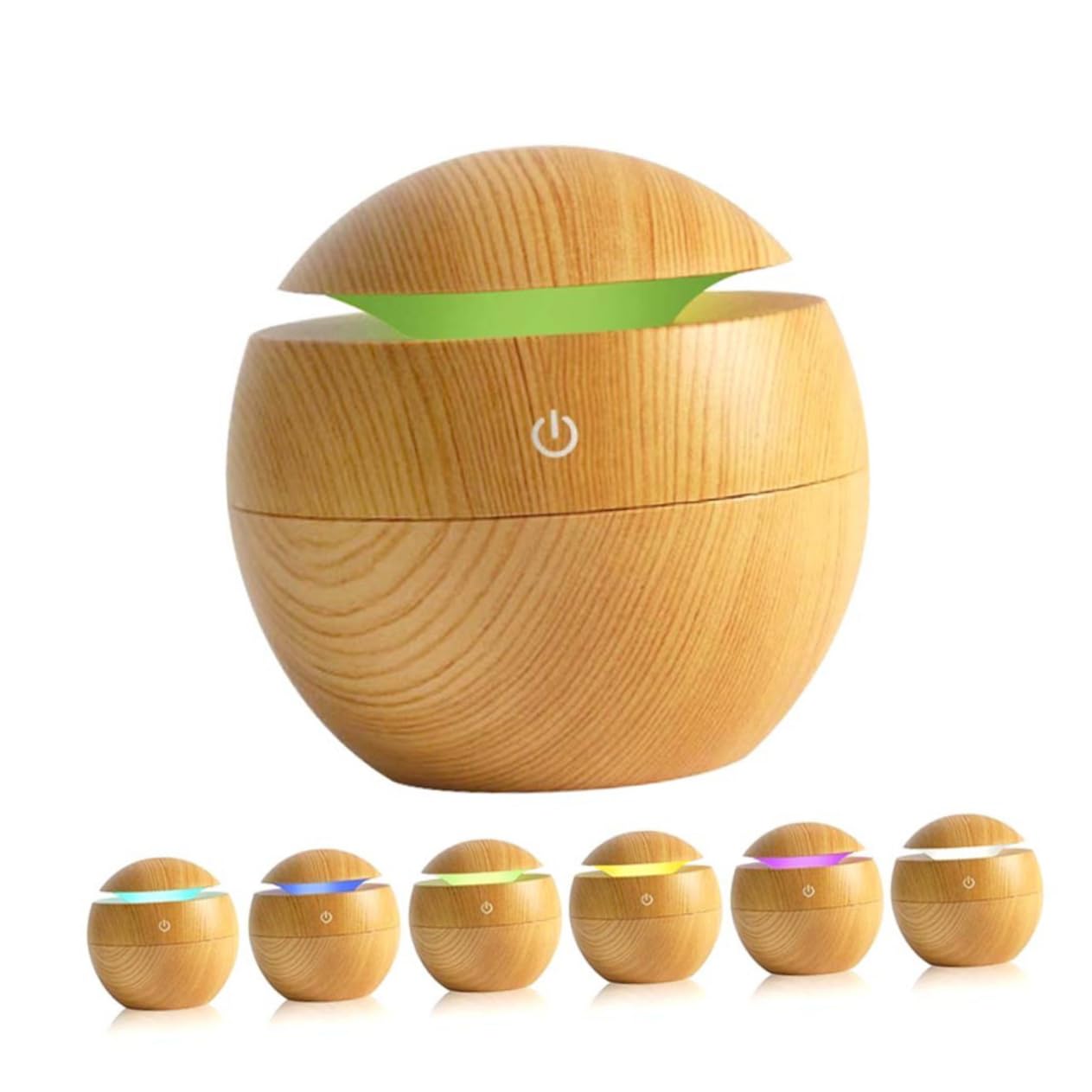 Alipis 2piezas Difusor De Aceites Humidificador Portátil De Usb Luz Led Diseño De Champiñón Para y Humidificador De Vapor Frío y