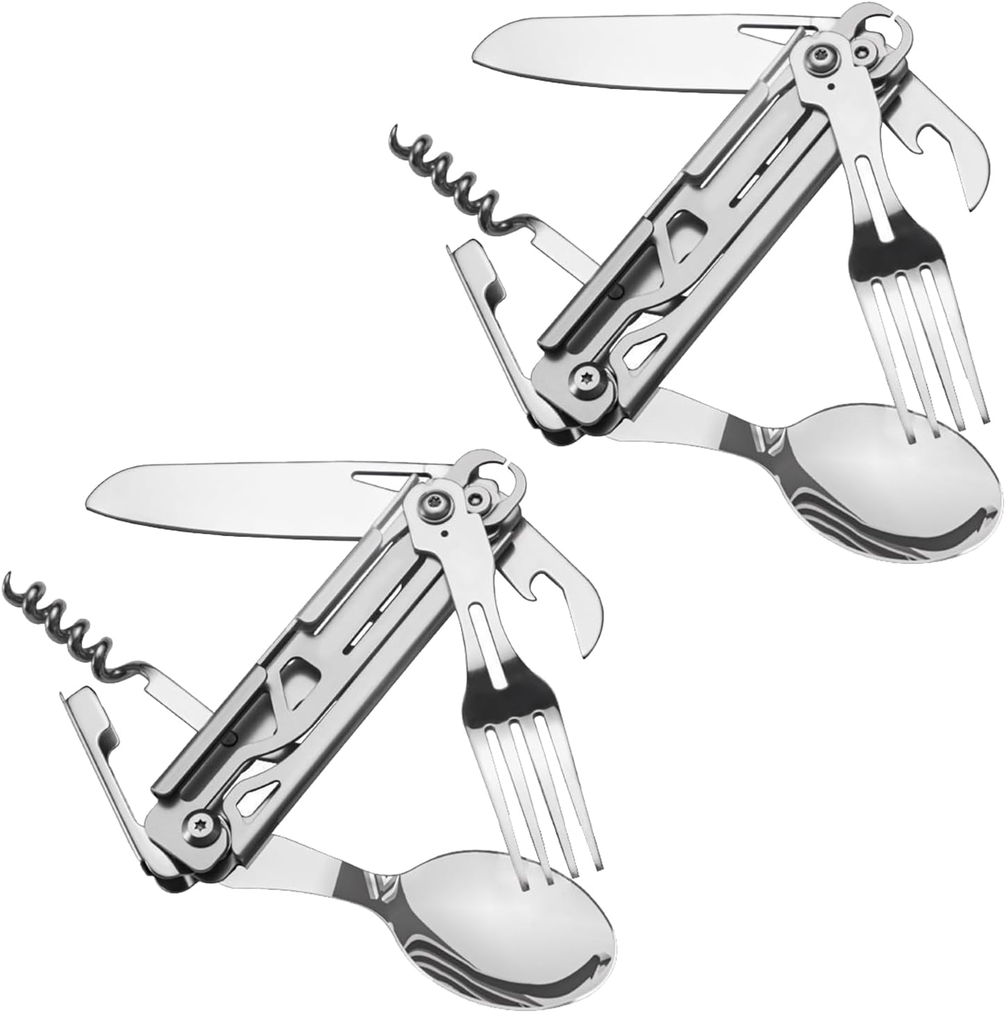 Camping Utensil 6-in-1 Cutlery, 2PK