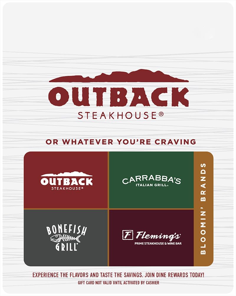 Savor the Flavors: A Review of the Outback Steakhouse Gift Card Experience